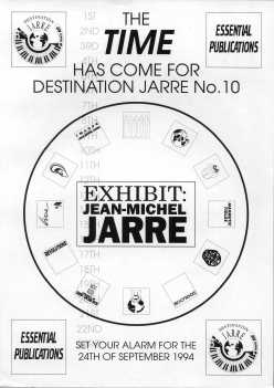 Exhibit: Jean-Michel Jarre book promotional leaflet by Graham Needham